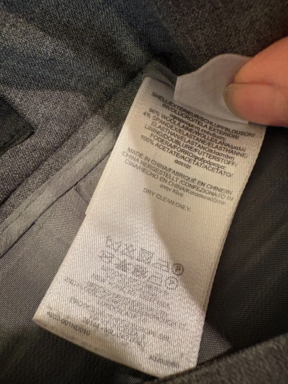 Brooks Brothers Caroline Fit Trousers Pants Gray Wool Lightweight Office - Picture 7 of 10